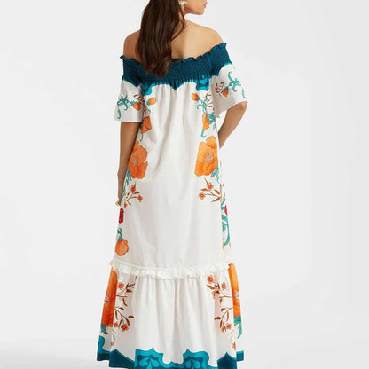 Zomerjurk Vrouw Elegant Korte Mouw