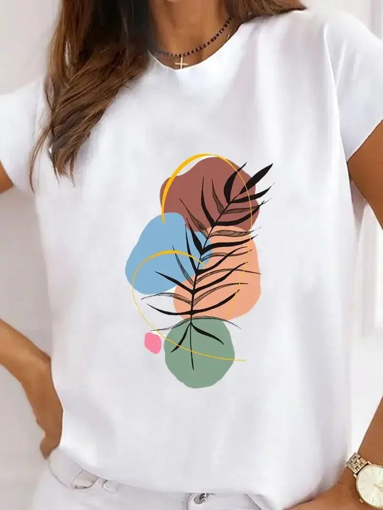 Plus Size T-shirt Vrouwelijk Hartelijk Ontwerp