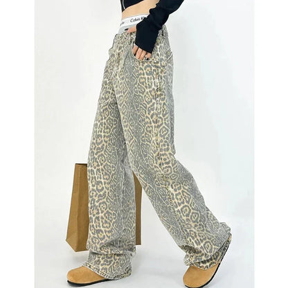 Damesrok Luipaard Print Retro Stijl Rok
