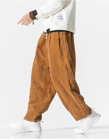 Heren Joggingbroek Ribgebreid Relaxed Fit Elastisch