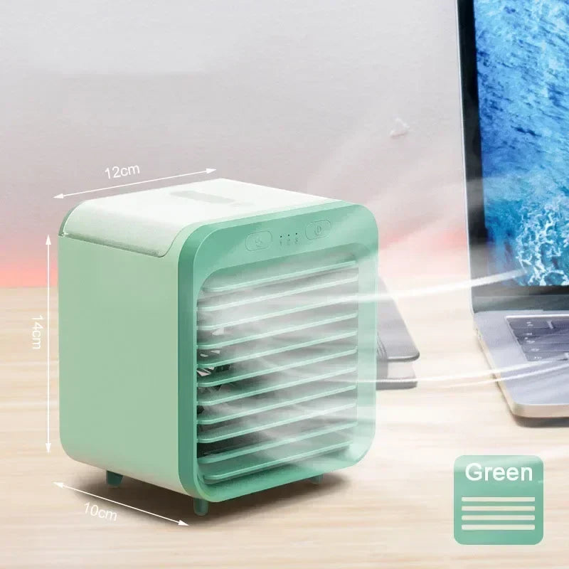 Draagbare Koelventilator USB Mini Luchtbevochtiger Bureaukoeler Mistverstuiver voor Kantoor Thuis