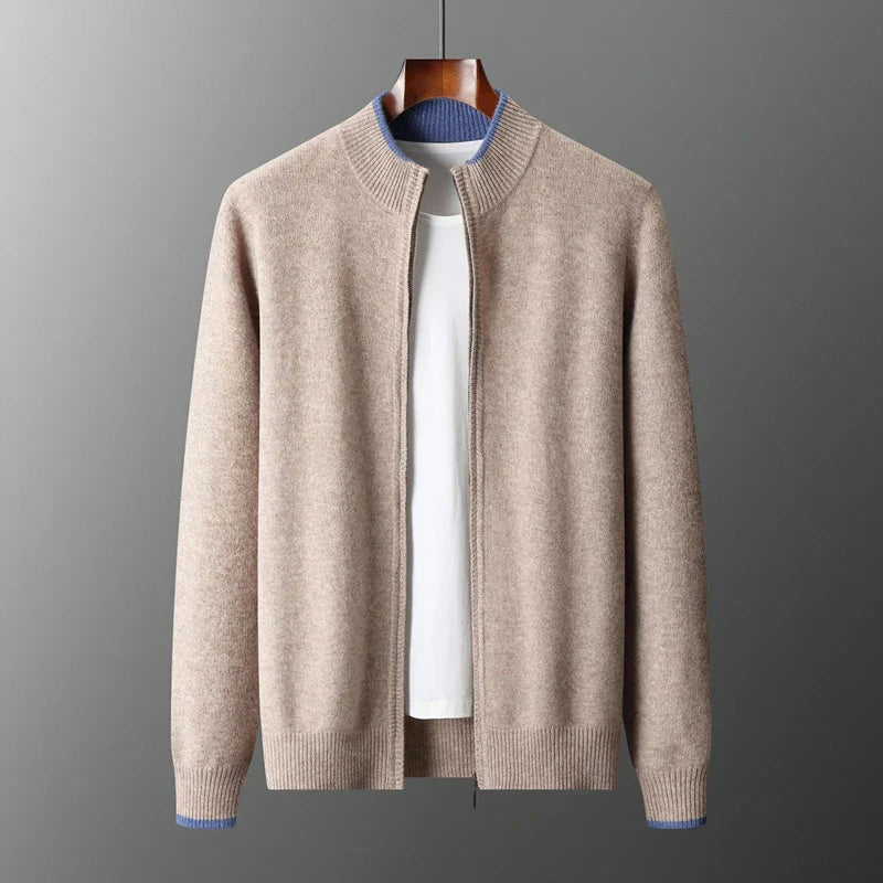 Elegante Herenjas Aurelio Stijlvol Zwarte Jas