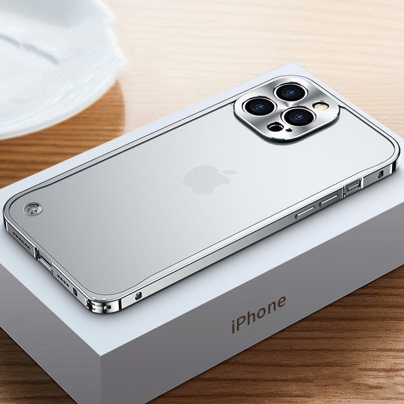 Aluminium iPhone Hoesje Lichtgewicht Bescherming Precisie CNC-Gefreesd Robuust Slank Bumper Case Premium Metalen Telefooncover