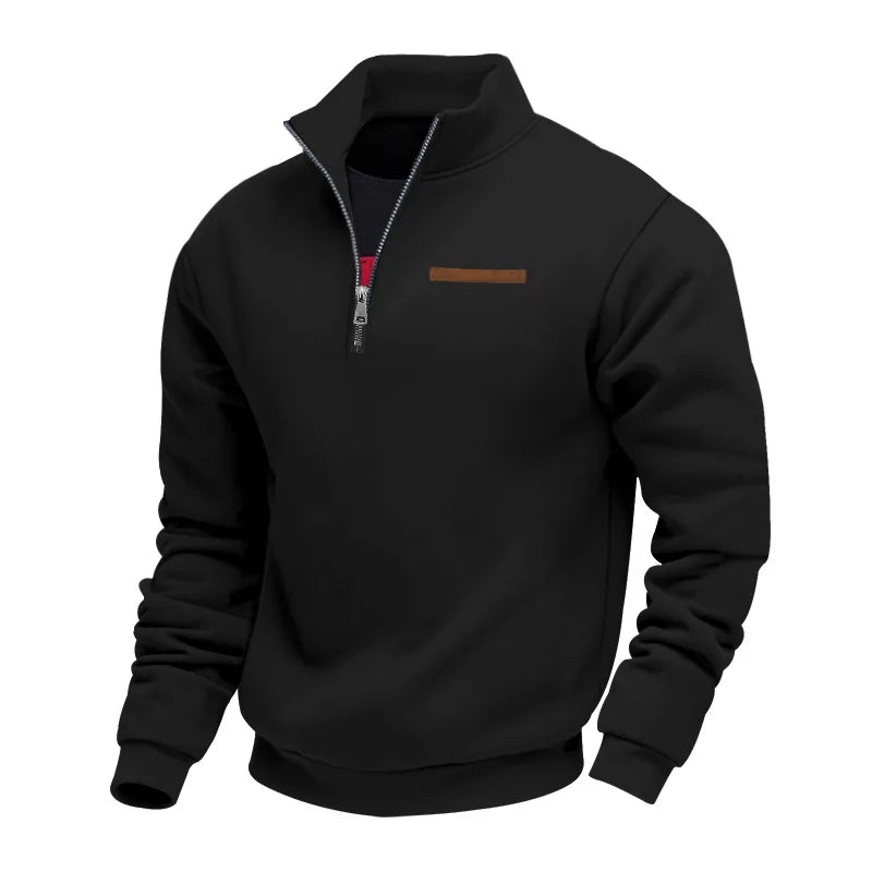 Heren Fleece Sweatshirt Warm met Rits
