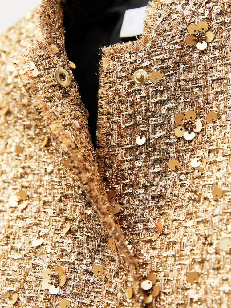 Luxe Tussenjas Zwart Goud Zilver Stijlvol Comfortabel