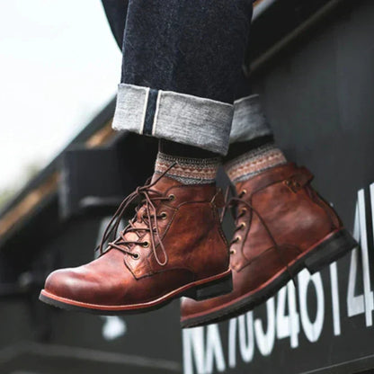 Leren Herenlaarzen Luxe Stijl David