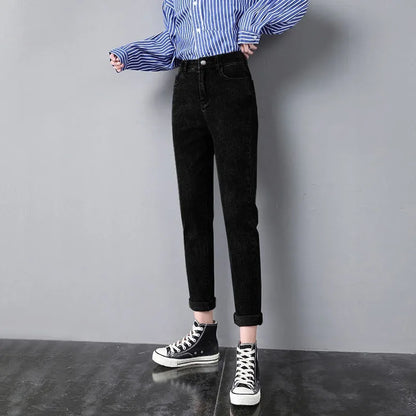 Vintage Wijde Jeans Dames Modieuze Stijl