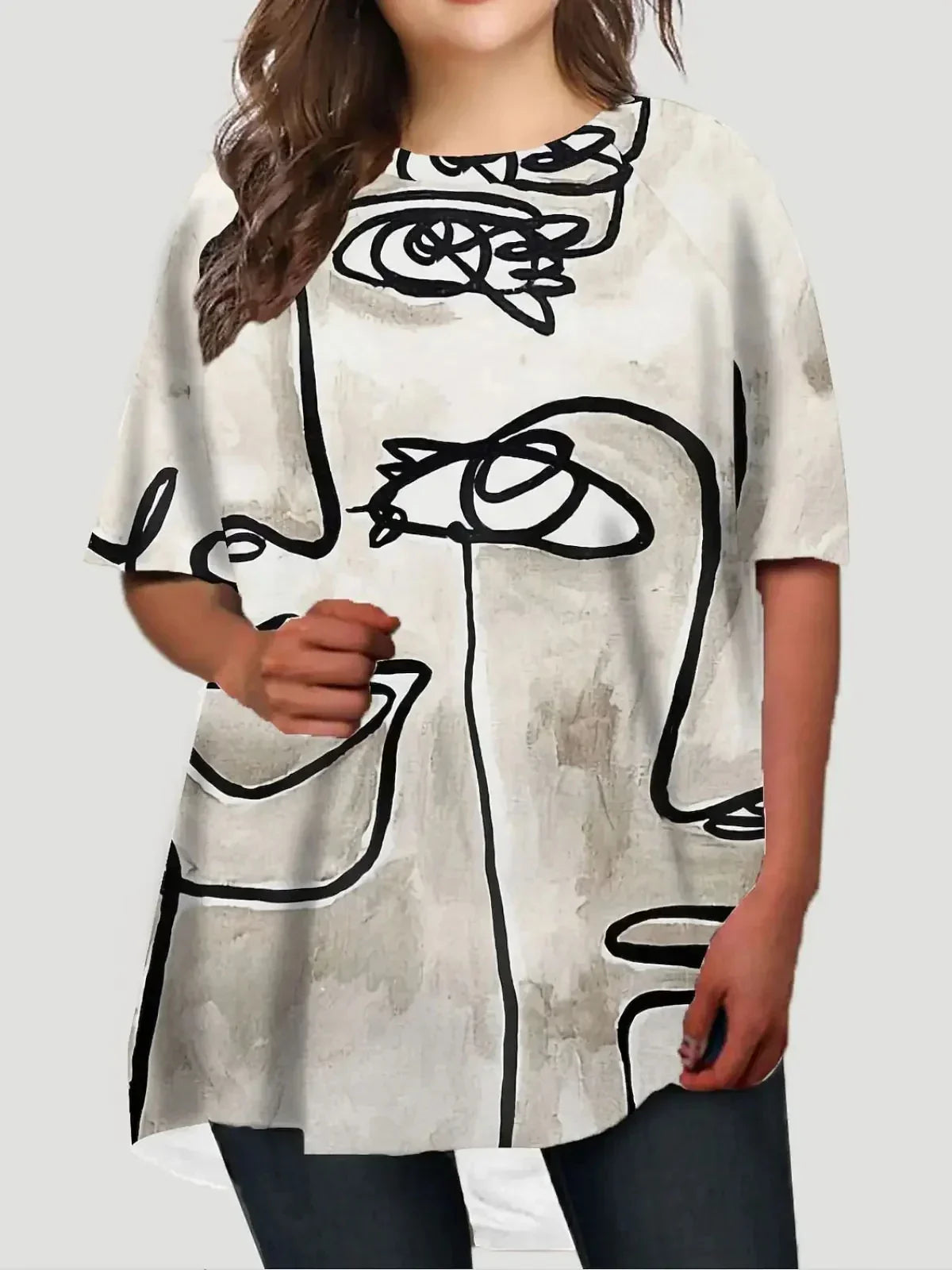 Kunst T-shirt Uniek Stijlverf Design