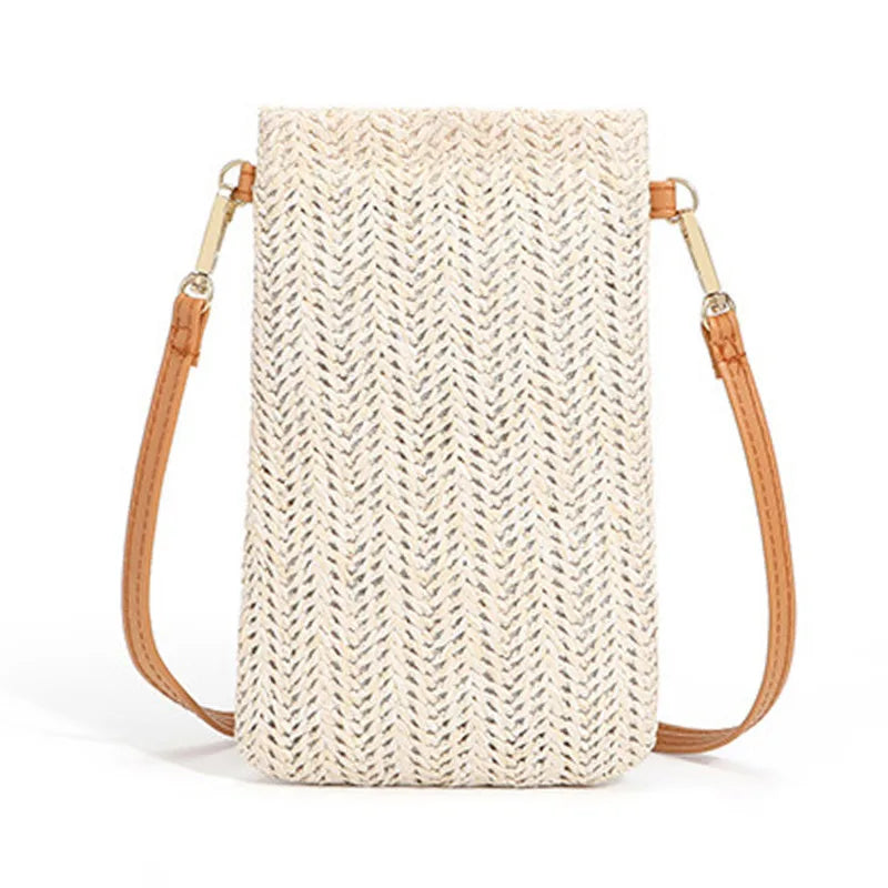 Stro Clutch Zomerse Handtas Mode Accessoire