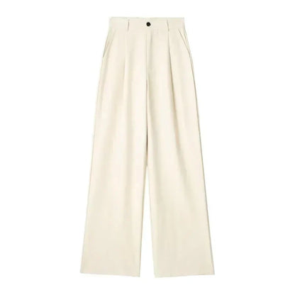 Dames Pantalon Oversized Beige Zomerbroek