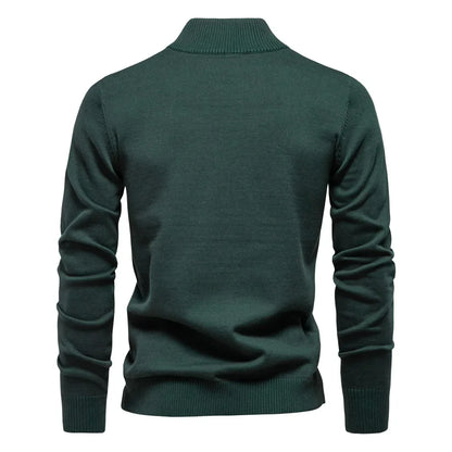 Heren Trui Quarter-Zip Klassiek Comfortabel