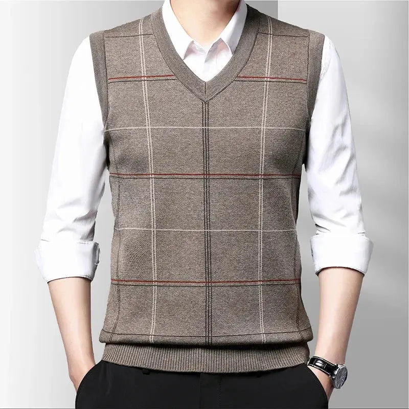 Stijlvol Heren Gilet Modieus Design