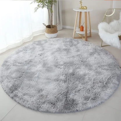 Vloerkleed Kinderkamer Rond Fluffy Zacht 160cm Shaggy Tapijt