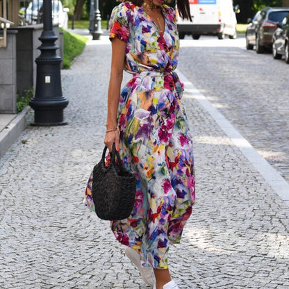 Dames Jurk Bloemenprint Lente Zomer Collectie