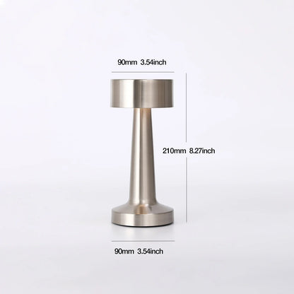 Draadloze Design Tafellamp LED Metaal Acryl Dimbaar Touch Sfeerlamp Industrieel