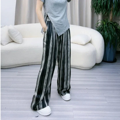 Zomerse Broek Elegante Lange Eclat Stijl