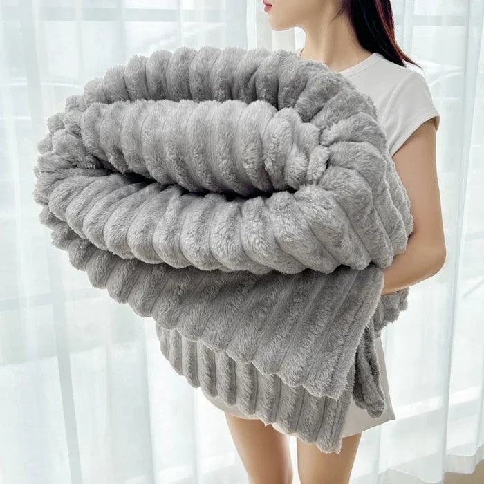 Sansoti Flanellen Dekbedovertrek 240x220 cm | Zacht Fleece & Dubbelzijdig | Luxe Hotelcomfort