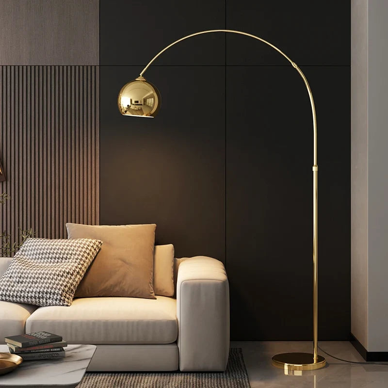 Boog Vloerlamp Metaal Verstelbaar E27 110cm Modern Woonkamer