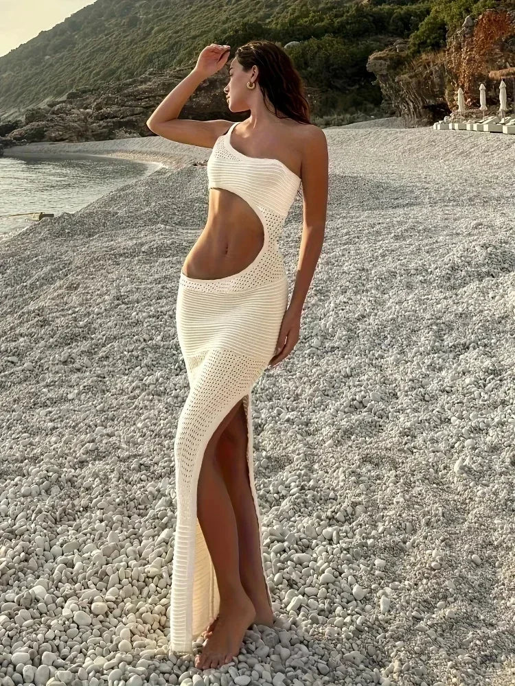 Maxi Jurk EenSchouder Kleurrijk Zomerkleding - StudioMarella