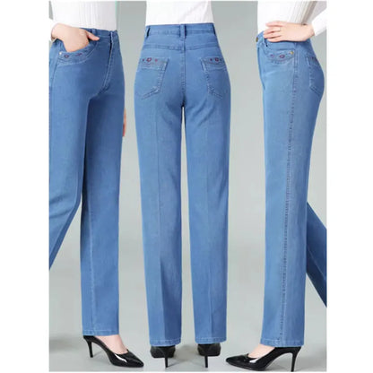 Elegante Borduur Jeans voor Dames