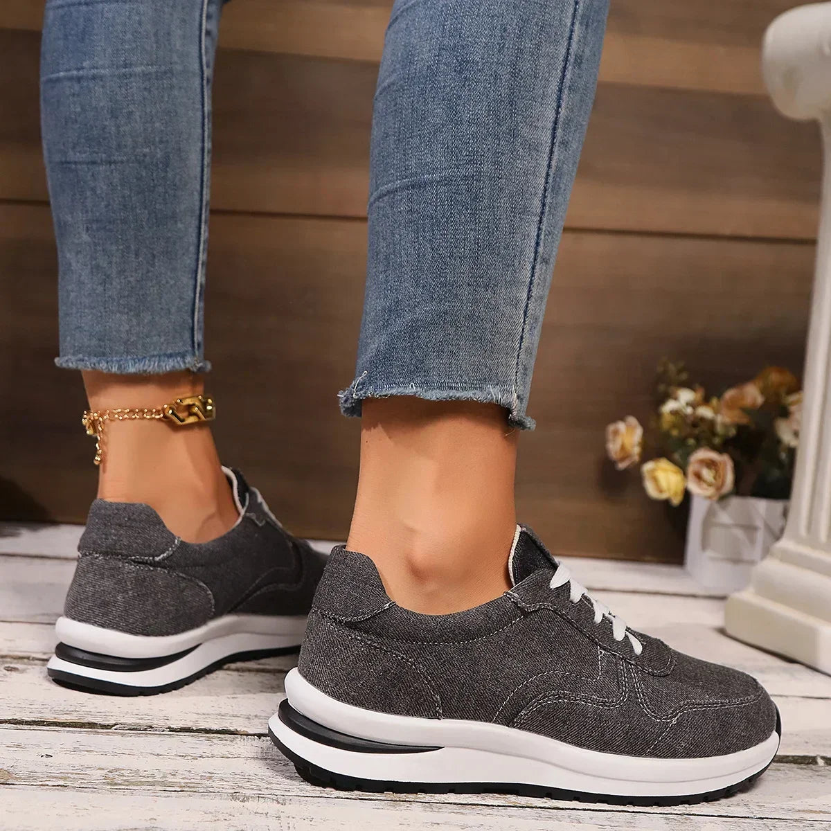Comfortabele Orthopedische Sneakers Met Hoge Zool