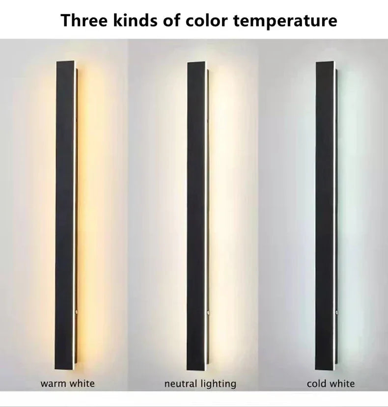 LED Wandlamp Buiten Binnen IP65 Waterdicht 30cm tot 120cm Minimalistisch Modern