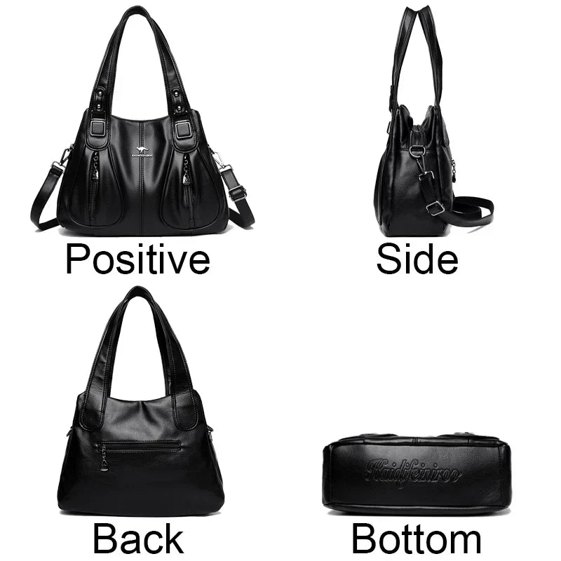 Vegan Leren Bucket Tasje Charme Model