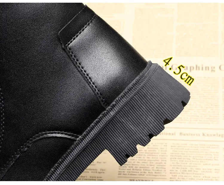 Leren Veterschoenen Zwart met Gevoerde Binnenkant