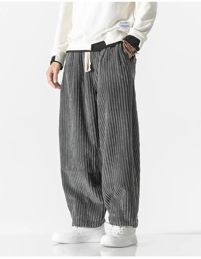 Heren Joggingbroek Ribgebreid Relaxed Fit Elastisch