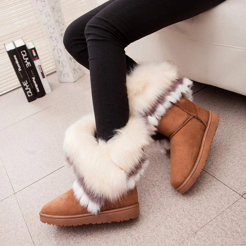 Vrouwen Bontlaarzen Warm en Comfortabel Winter
