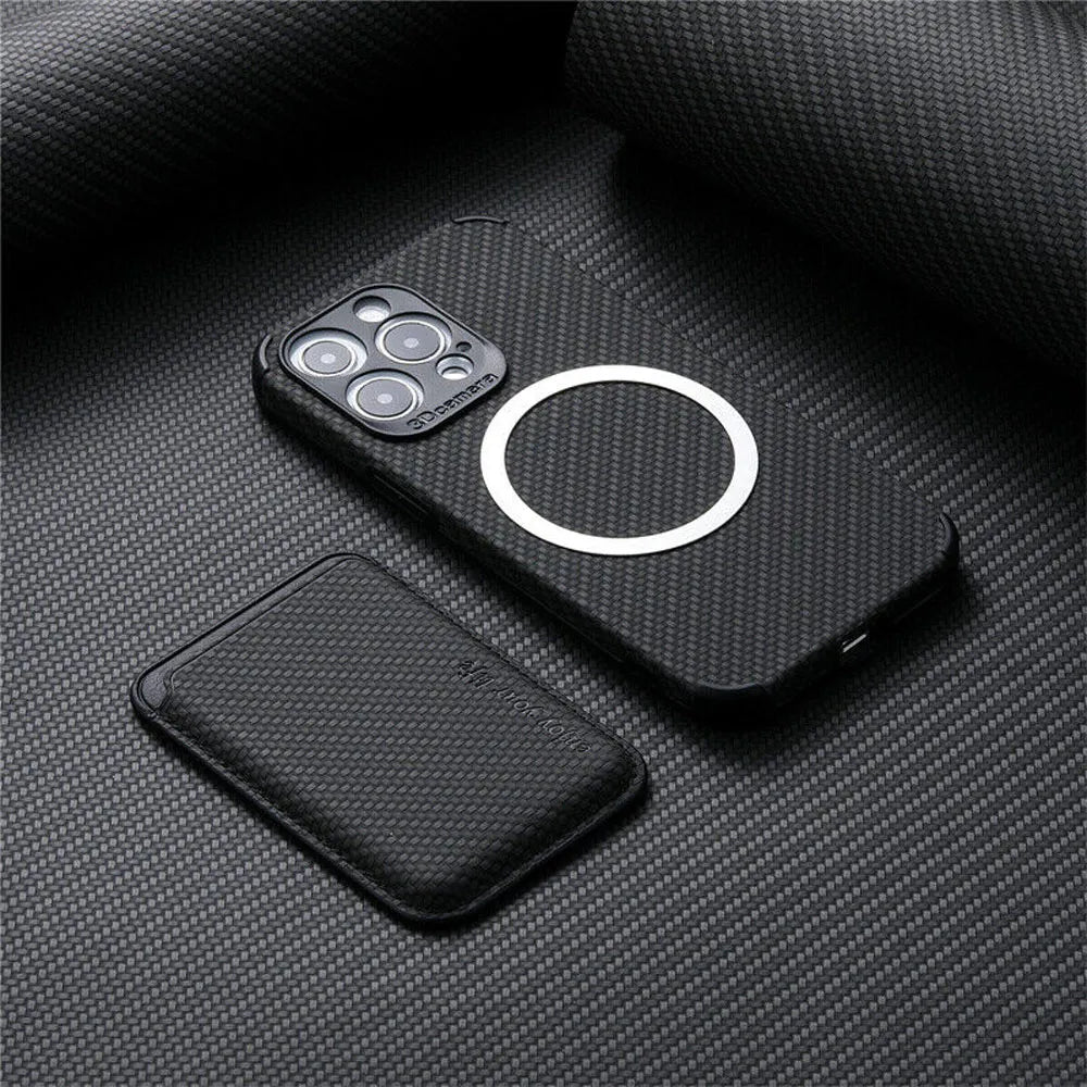 Magnetische Portemonnee Case voor iPhone – Minimalistische Telefoonhoes met Kaarthouder