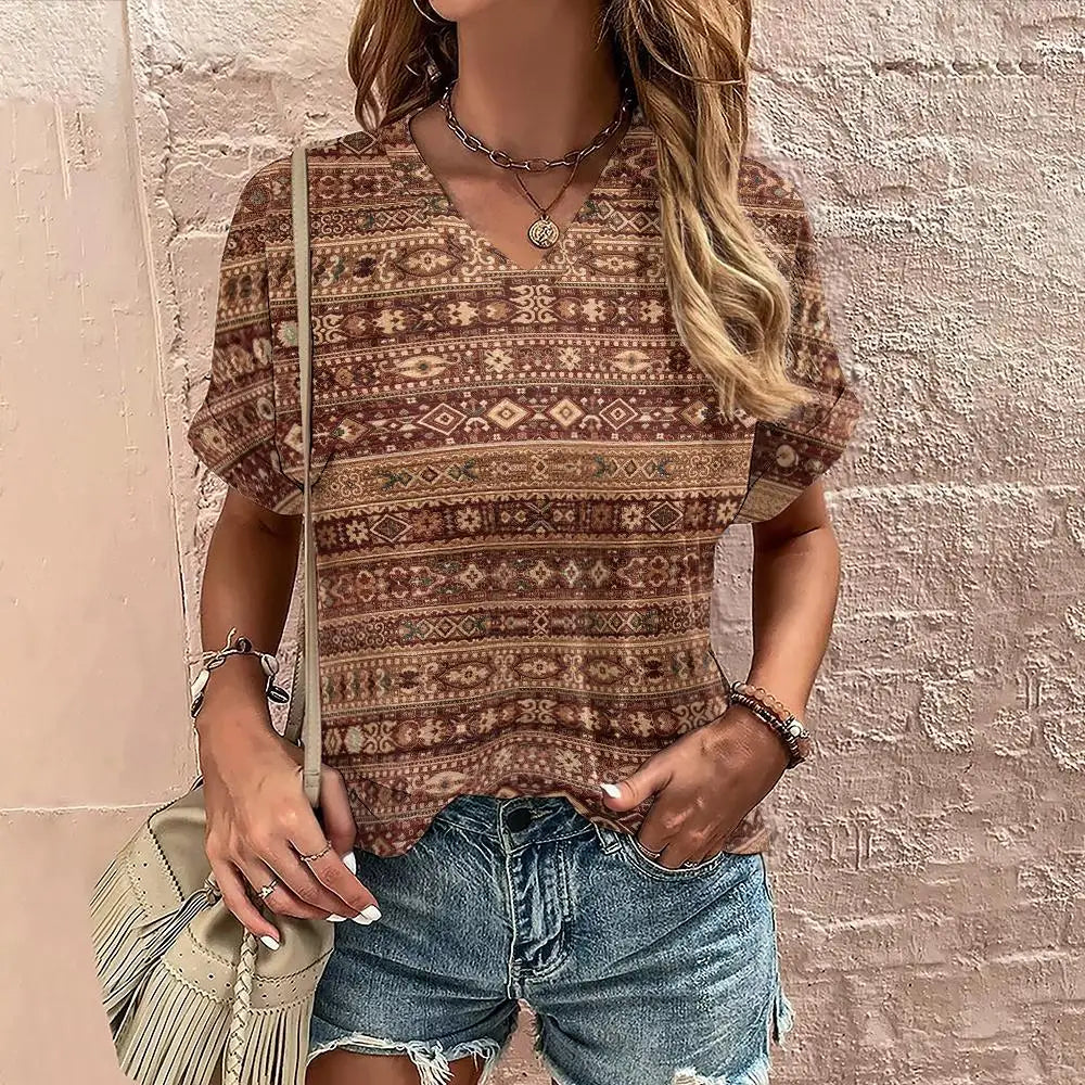Vrouwen Overhemd Korte Mouw Zomerjurk Casual Look