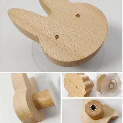 Wandhaken Hout Dieren Zelfklevend Kinderkamer Kapstokhaak Scandinavisch Design Kapstokhaakjes Muur Decoratie