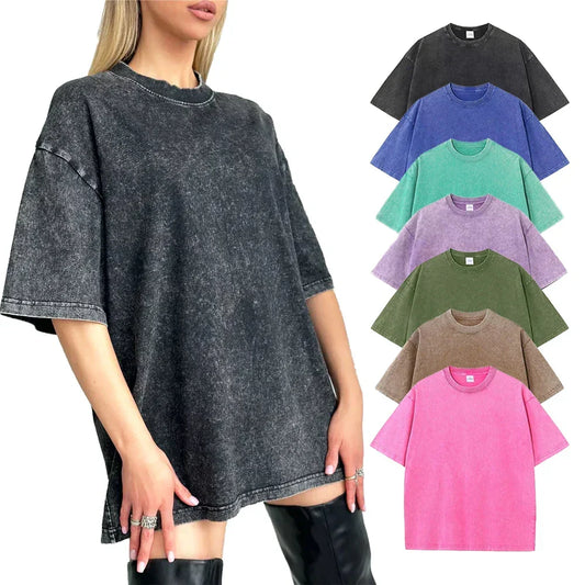 Vrouwen Oversized T-shirt Vintage Look Comfortabel - StudioMarella