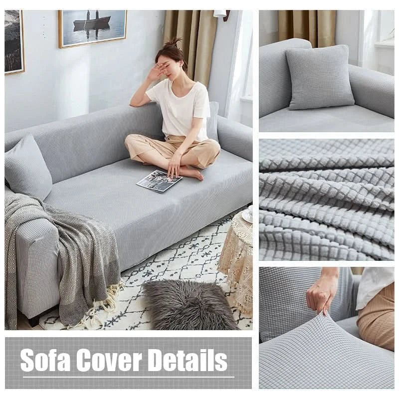 Bankbeschermer met Antislip – Luxe Geribde Bankhoes voor Bescherming & Comfort