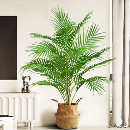 Kunstplant Areca Palm 50-88cm Tropisch Kunststof Woonkamer Kantoor Tuin Nep Palmboom Grote Kunstboom Binnen Buiten