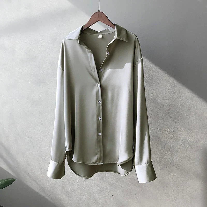 Koreaans Shirt Lange Mouwen Zacht Knit