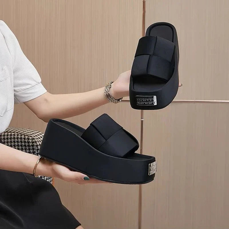 Rebel Slippers Zwart Leer Comfortabele Sloffen - StudioMarella