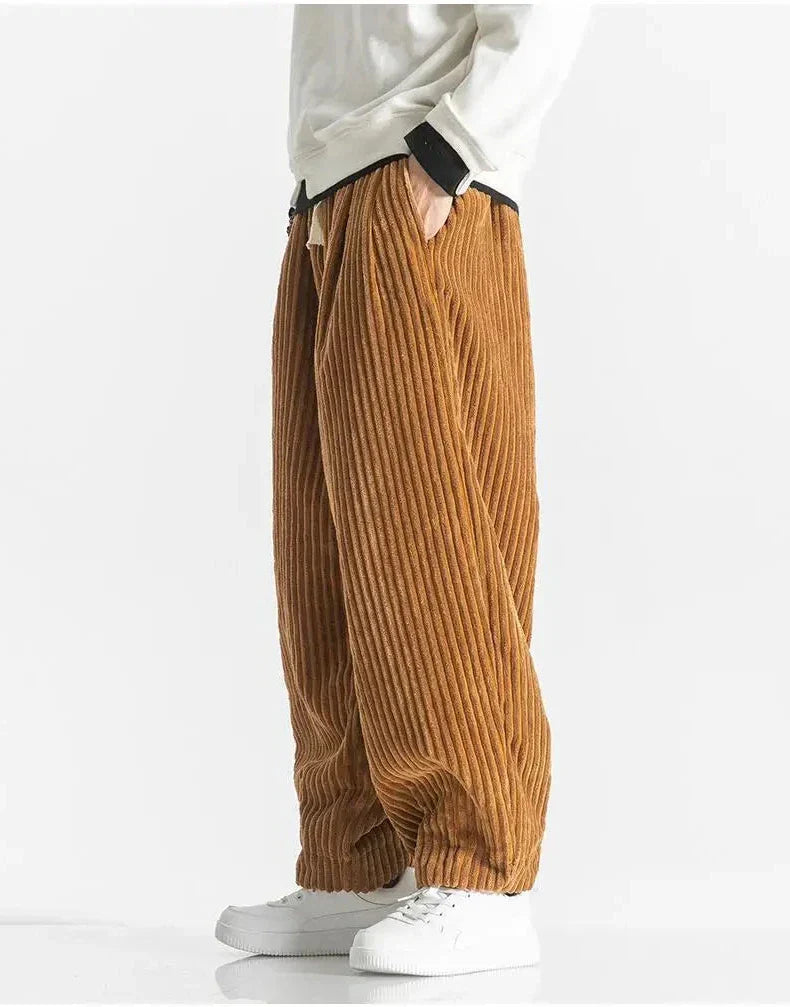 Heren Joggingbroek Ribgebreid Relaxed Fit Elastisch