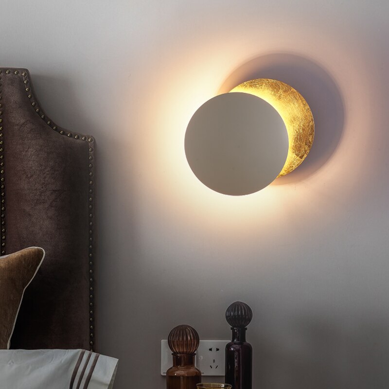 Wandlamp Eclips Design LED Metaal IJzer 20-25cm Sfeerlamp Schaduw Decoratief Woonkamer Modern