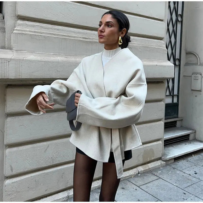Jas met Strikceintuur Elegant Klassiek Design