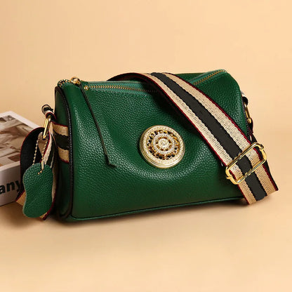 Luxe Lederen Draai Tas voor Dames
