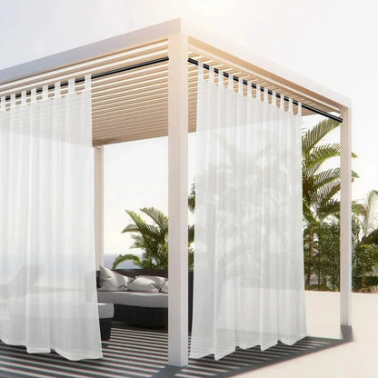 Waterafstotend Terrasgordijn – Lichtdoorlatende Privacybescherming voor Balkon & Pergola