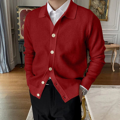 Heren Cardigan Button-Up Klassieke Stijl Comfortabel