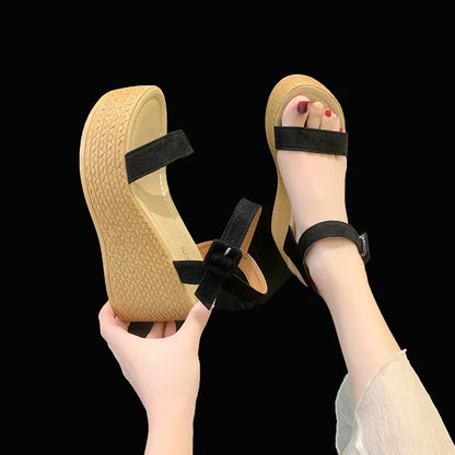 Zomer Wedges voor Vrouw Hoge Hak Comfortabel