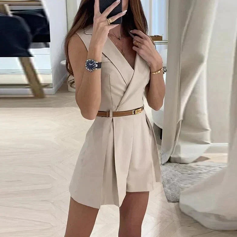 Dames Overall Zwart Elegante Jurkstijl - StudioMarella