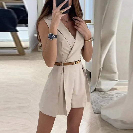 Dames Overall Zwart Elegante Jurkstijl - StudioMarella