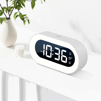 Digitale Wekker met Lichtsimulatie en Natuurgeluiden Oplaadbaar Dawn Alarm