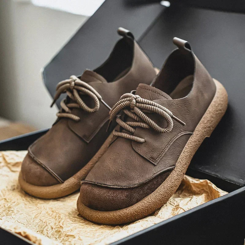 Heren Veterschoenen Low Top Casual Leer - StudioMarella