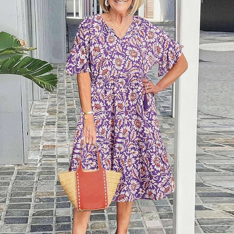 Zomerse Maxi Jurk Bohemien Stijl Vrouwelijke Feestjurk - StudioMarella